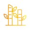 Bamboo chinese tree nature white background gradient style icon