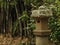 Bamboo and concrete bird house