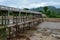 Bamboo and concrete bridge