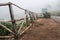 Bamboo Fence on Hill