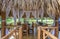 Bamboo gazebo for lunch at tropical place