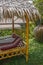 Bamboo hut in the garden