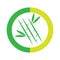 bamboo illustration logo vector design