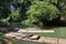 Bamboo rafts on the Martha Brae river, popular tourist day trip, Falmouth, Jamaica