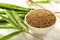 Bamboo rice grain in bowl