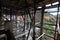 Bamboo scaffolding at a Buddhist temple in Kyoto