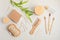 Bamboo toiletries. Ethical, sustainable,zero waste, no plastic lifestyle idea