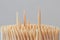 Bamboo toothpicks texture, macro