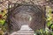 Bamboo Tunnel in the garden.