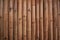 Bamboo wall background in the building. Close up bamboo wall