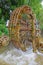 Bamboo water wheel.