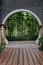 Bamboos inside chinese style gate