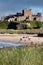 BAMBURGH, NORTHUMBERLAND/UK - AUGUST 15 : Vew of Bamburgh Castle