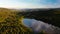 Bamselitjernet lake and forest near Beitostolen, Norway