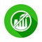 ban on emissions from plants green icon in Badge style with shadow