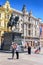 Ban Josip Jelacic monument in the central square in Zagreb, Croatia.