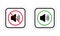 Ban Noise Notification Zone Red Forbidden Round Sign. Sound Off Mute Mode Black Silhouette Icon Set. Loud Sound Allowed