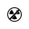 ban, prohibition, embargo, forbiddance radiation, emitting, emanationicon. Simple thin line, outline  of Ban icons for UI