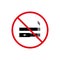 Ban Smoke Vape and Cigarette Black Silhouette Icon. No Smoking Nicotine and Electronic Cigarette Forbidden Pictogram
