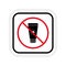 Ban Sunscreen Black Silhouette Icon. Tan Body Red Stop Circle Symbol. No Tanning Lotion Sign. Spf Cosmetic Bottle