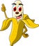 Banana cartoon thumb up