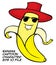 Banana character label design vectorfileâ€“ stock illustration â€“ stock illustration file