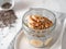 Banana chia pudding and falling oatmeal granola