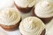 Banana Cupcakes with Maple frosting top