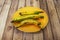 The banana is an edible fruit, of various types of large herbaceous plants of the genus Musa. These large plants that have the