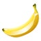 Banana icon cartoon vector. Yummy fruit