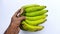 Banana image in hand ,Banana image, Selective Focus, Background