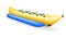 Banana inflatable boat for water amusement vector illustration