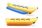 Banana inflatable boat for water amusement vector illustration