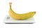 Banana on kitchen scale