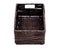 Banana leaf natural wicker brown storage basket