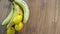 Banana and lemon wood counter