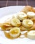 Banana and maple syrup pancake