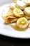 Banana and maple syrup pancake