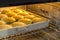 Banana muffin bake in hot oven