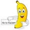 Banana No to Racism Cute Character