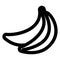 Banana Outline bold Vector Icon which can be easily modified or Edited