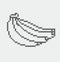 Banana pixel Icon, in the . EPS 8 format.