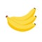 Banana pixel vector icon. Banana yellow icon