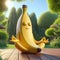 A banana practicing yoga in a serene meditation happy banana funny fruit image HD