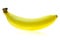 Banana. Ripe banana on white background.