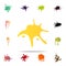 banana splash icon. splash icons universal set for web and mobile