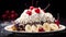 Banana split: ripe banana nestled between scoops of vanilla, chocolate, and strawberry ice cream