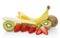 Banana, strawberry, kiwi fruit - fruit composition