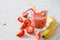 Banana strawberry smoothie ingredients