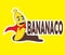 Banana superhero mascot cartoon mascot logo